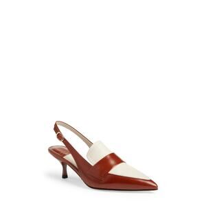 Jeffrey Campbell 'Literature' Brown Pointed Toe Pump Size 8